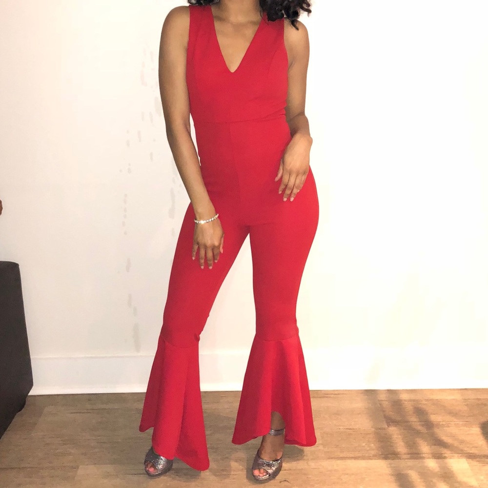 Red Korset Jumpsuit